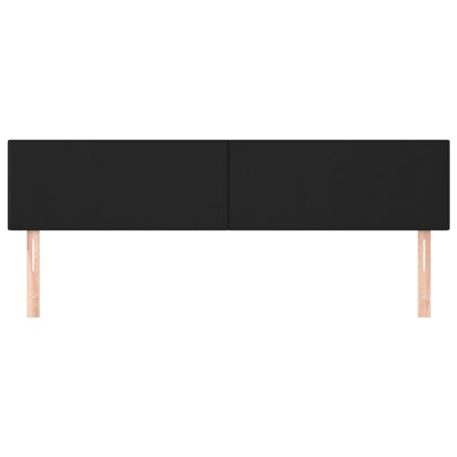 NNEVL Headboards 2 pcs Black 80x5x78/88 cm Faux Leather