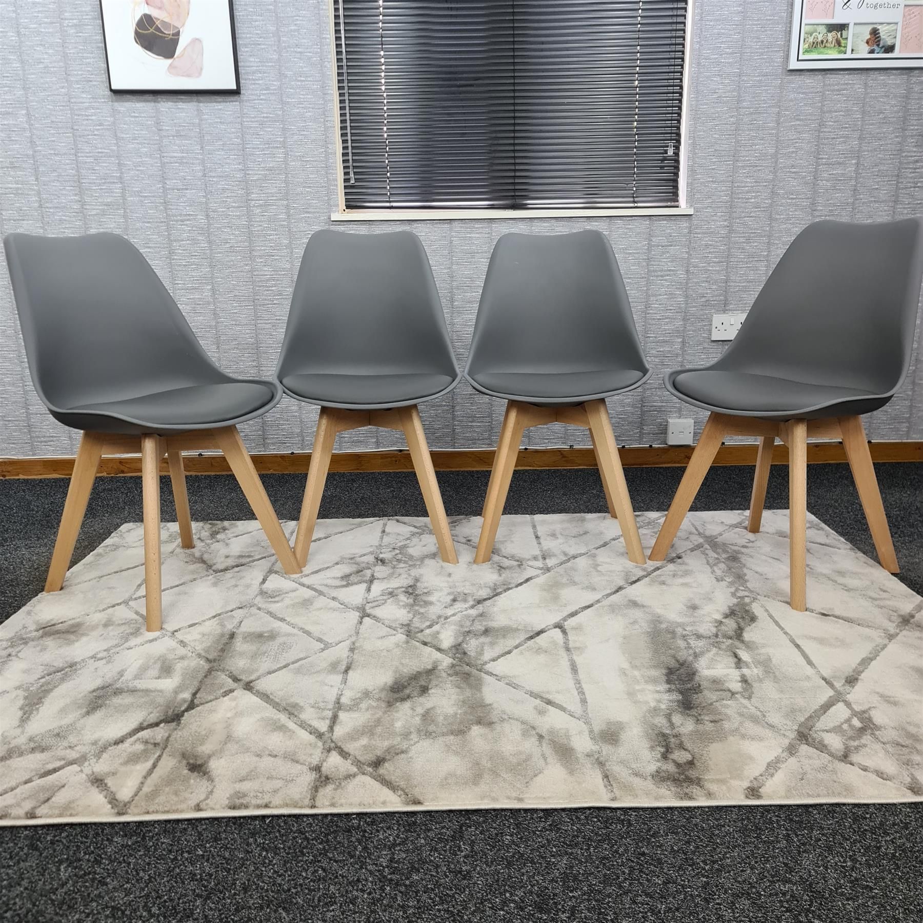KOSY KOALA Dining Table Set with 4 Chairs Modern Dining Furniture