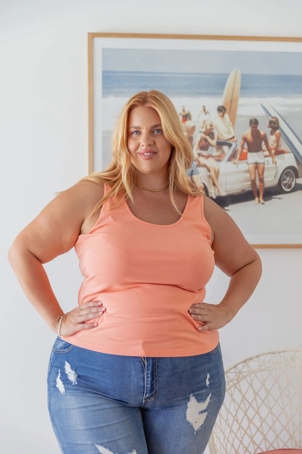Billi Tank in Apricot
