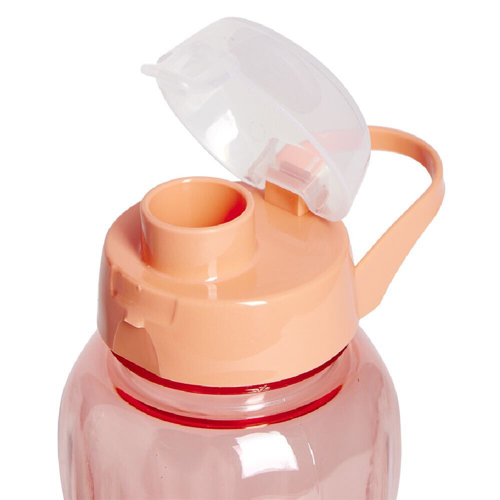Gourde plastique rose ou vert Ø8xH25cm