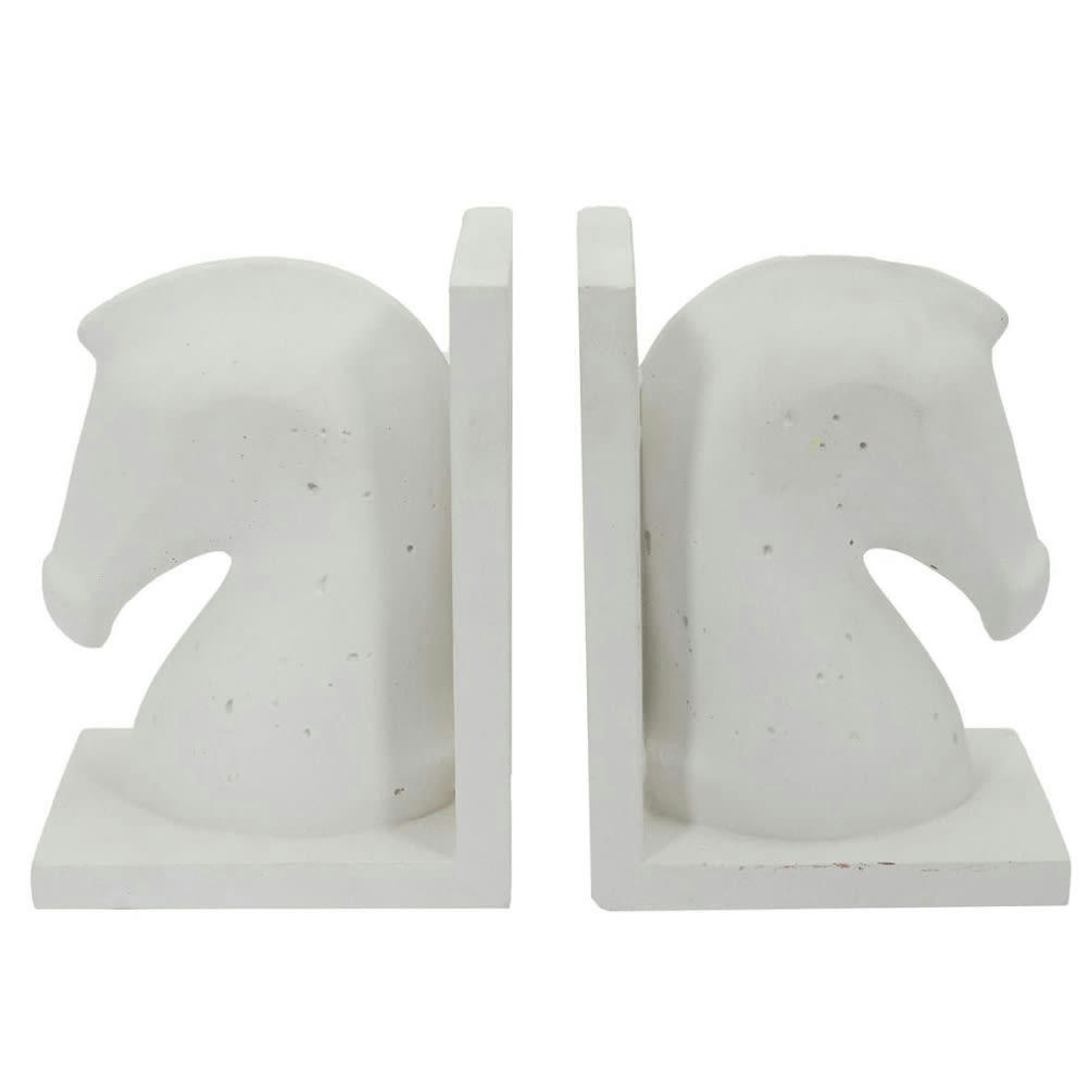 CHEVAUX - Serre livres en ciment chevaux