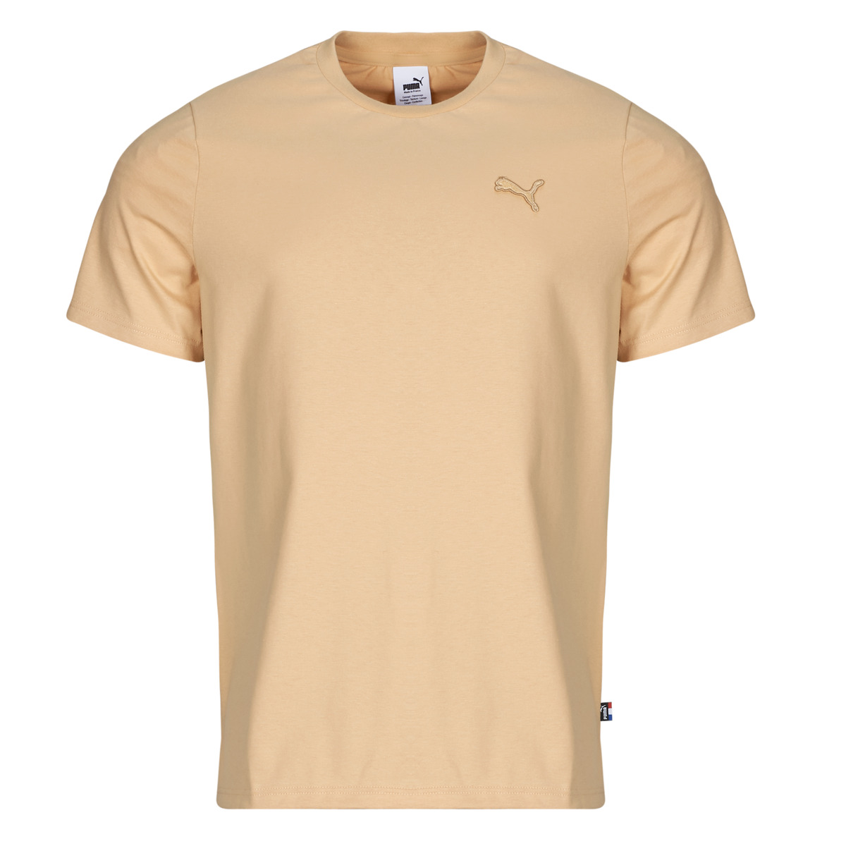 Puma - TEE MIF BADGE BRODE - Beige