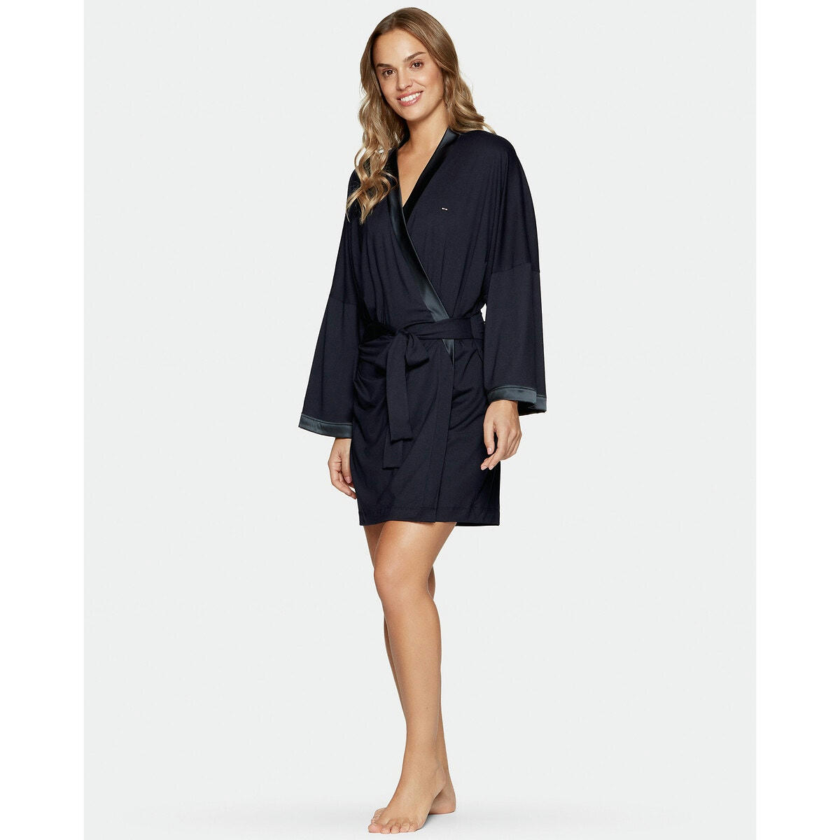 Peignoir en modal et satin