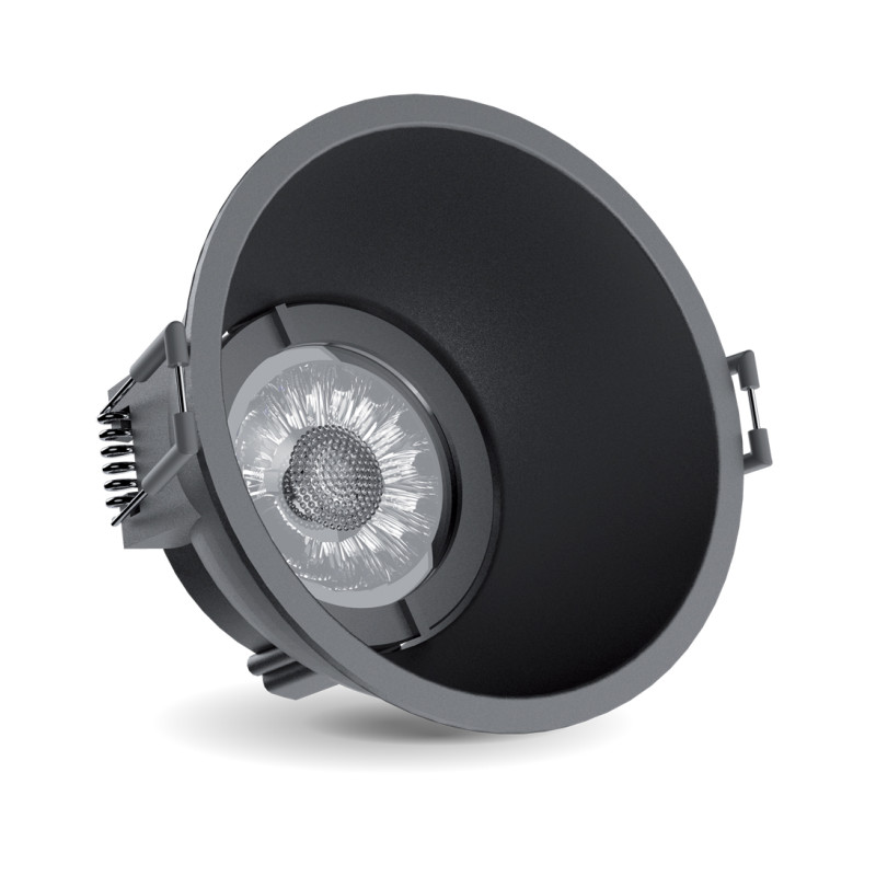Spot encastrable LED noir GU10 blanc chaud IP20 320 lm 5 W XANLITE