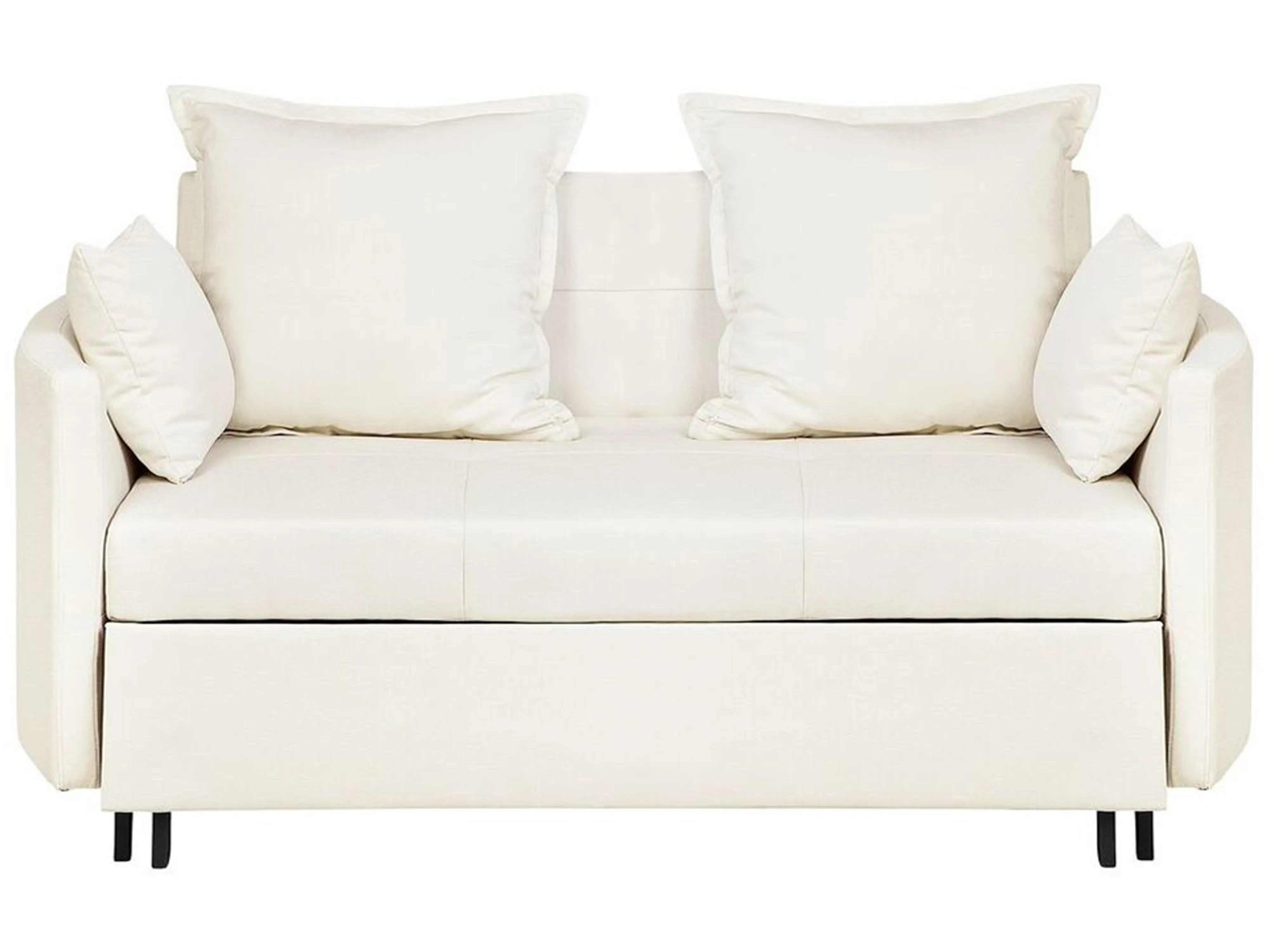 Sofa Bed 2 Seater HOVIN Fabric Light Beige