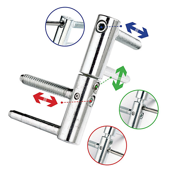 Fiche réglable 4 broches EXCACTA 495 14mm - OTLAV - CFCG495140H519