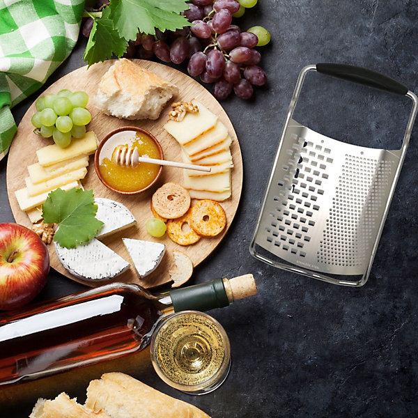 Ensemble de 2 Râpes à fromage inox 2 en 1 de 22 cm Fackelmann