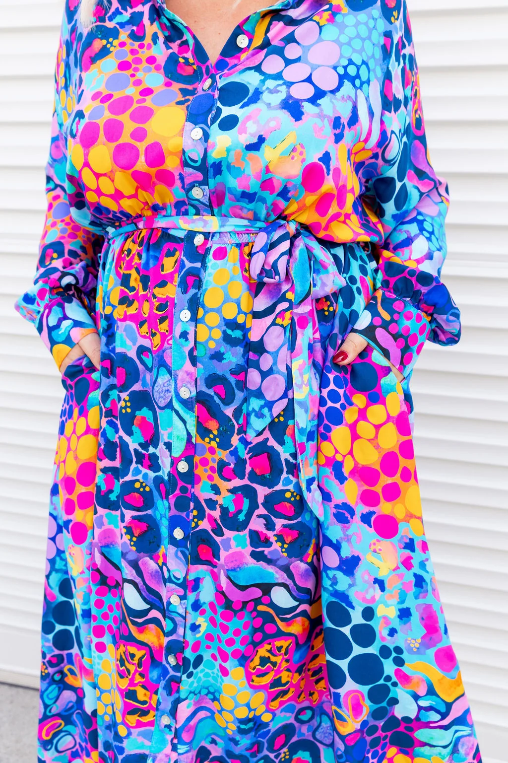 Maddison Midi Dress in Remix by Kasey Rainbow