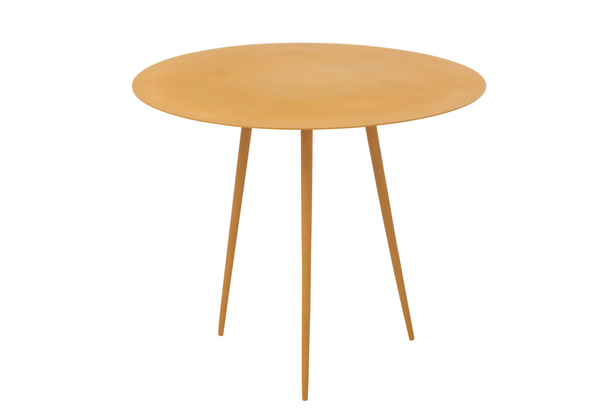J-Line bijzettafel - ijzer - oker