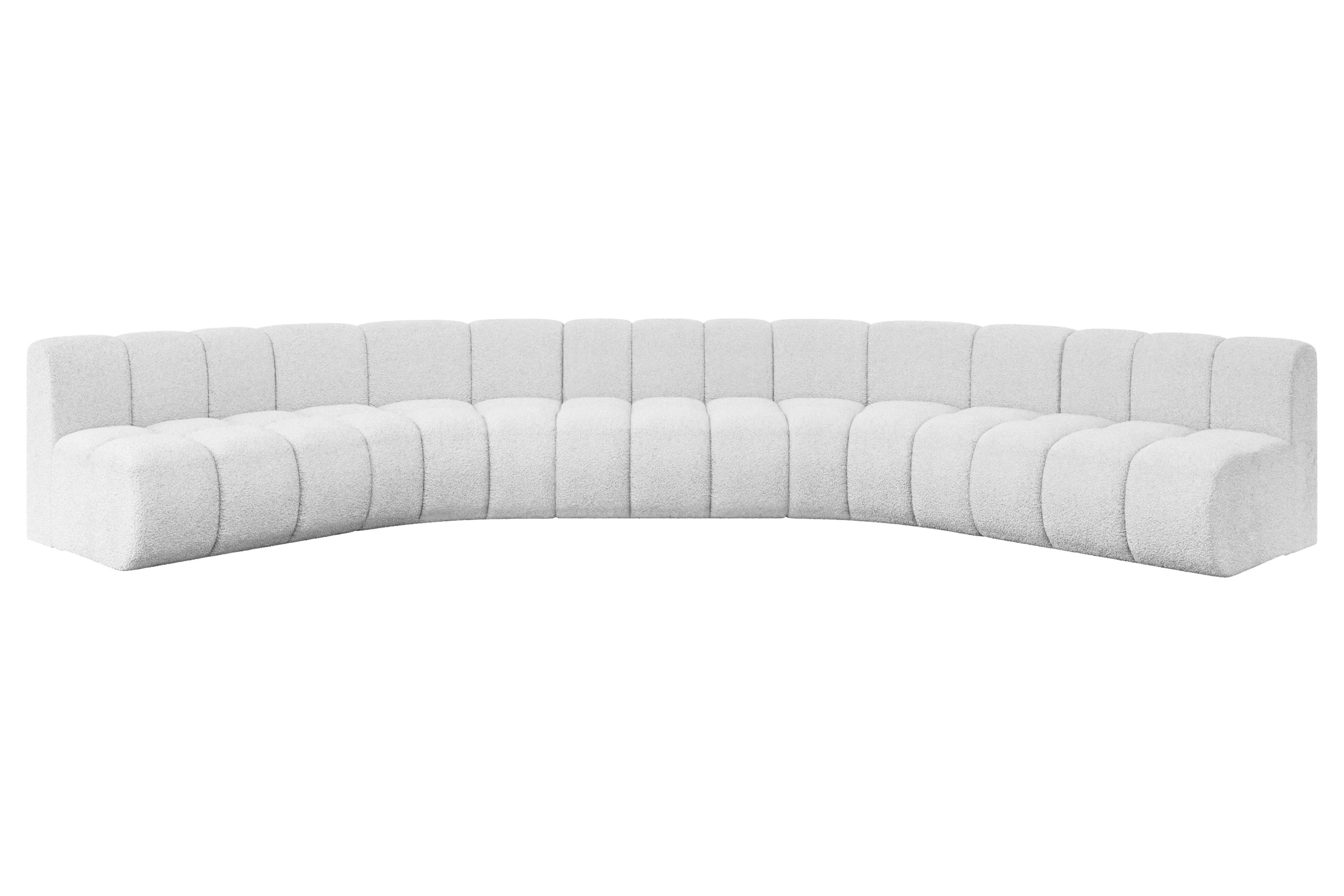 Narożnik uniwersalny modułowy Montra-U1 - 490x174x70 cm Biały