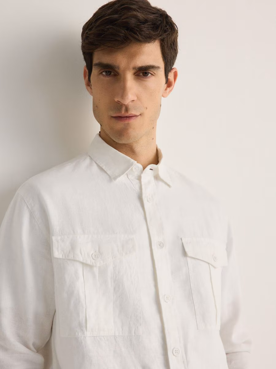 Comfort Fit Linen Shirt