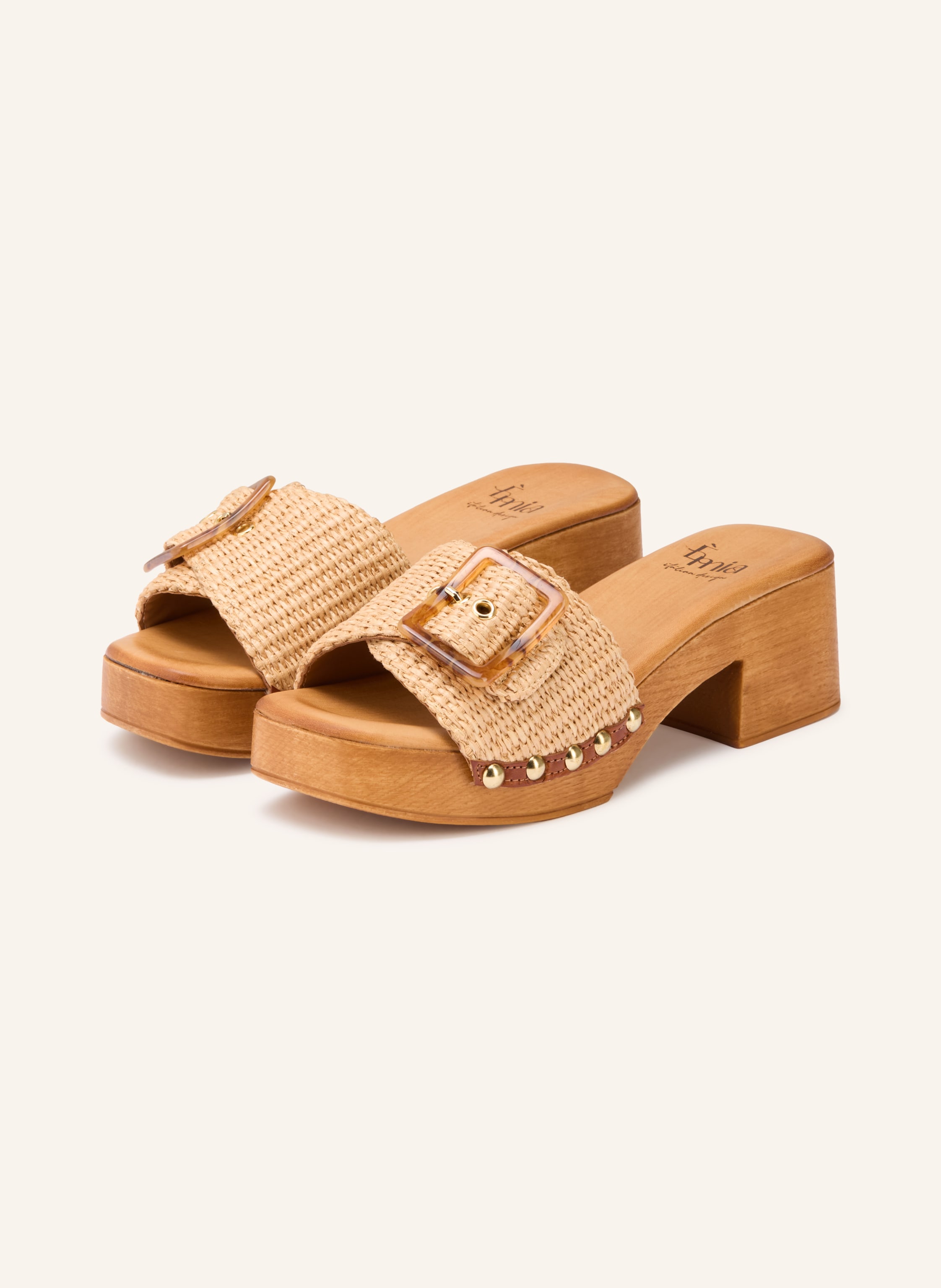 È MIA Plateau-Mules mit Nieten