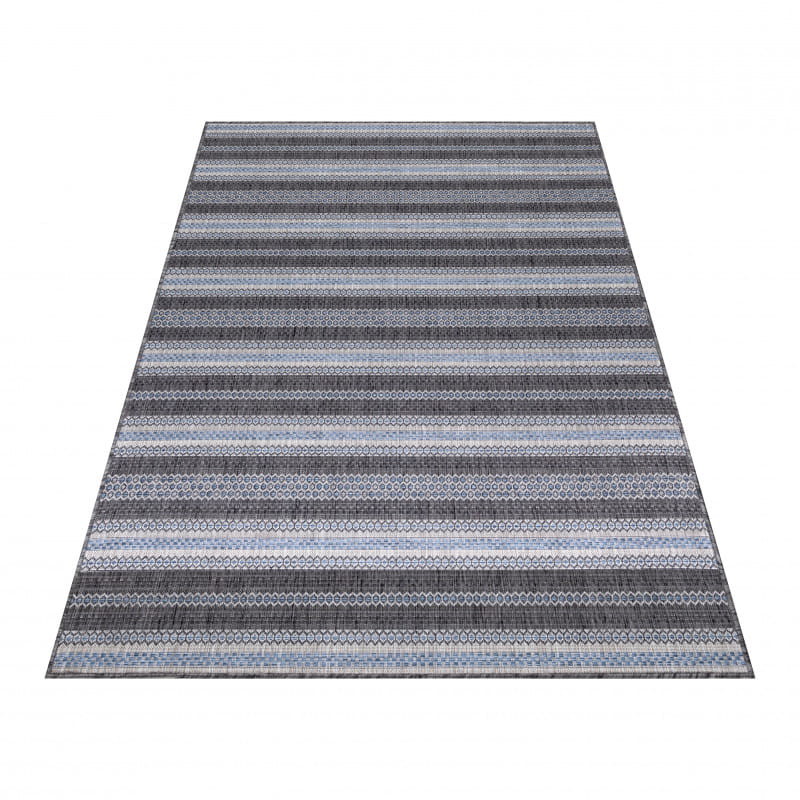 Dywan zewnętrzny Sunny paseczki antracyt 120 cm x 170 cm
