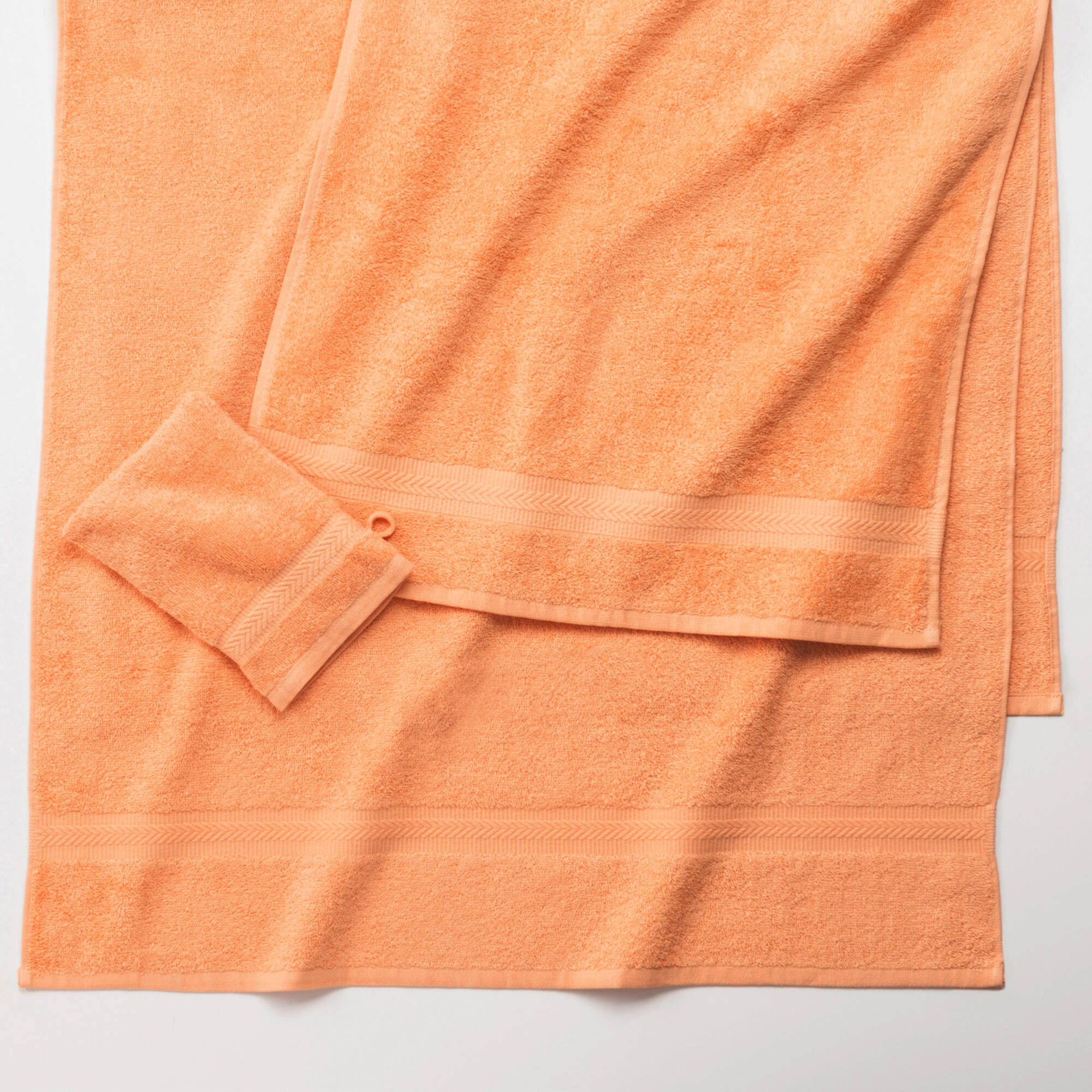 Collection serviettes de bain unies 420 g/m2 confort moelleux