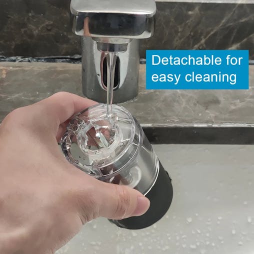 NNEOBA Electric Spice Grinder with LED Light Automatic Pepper & Salt Mill Black