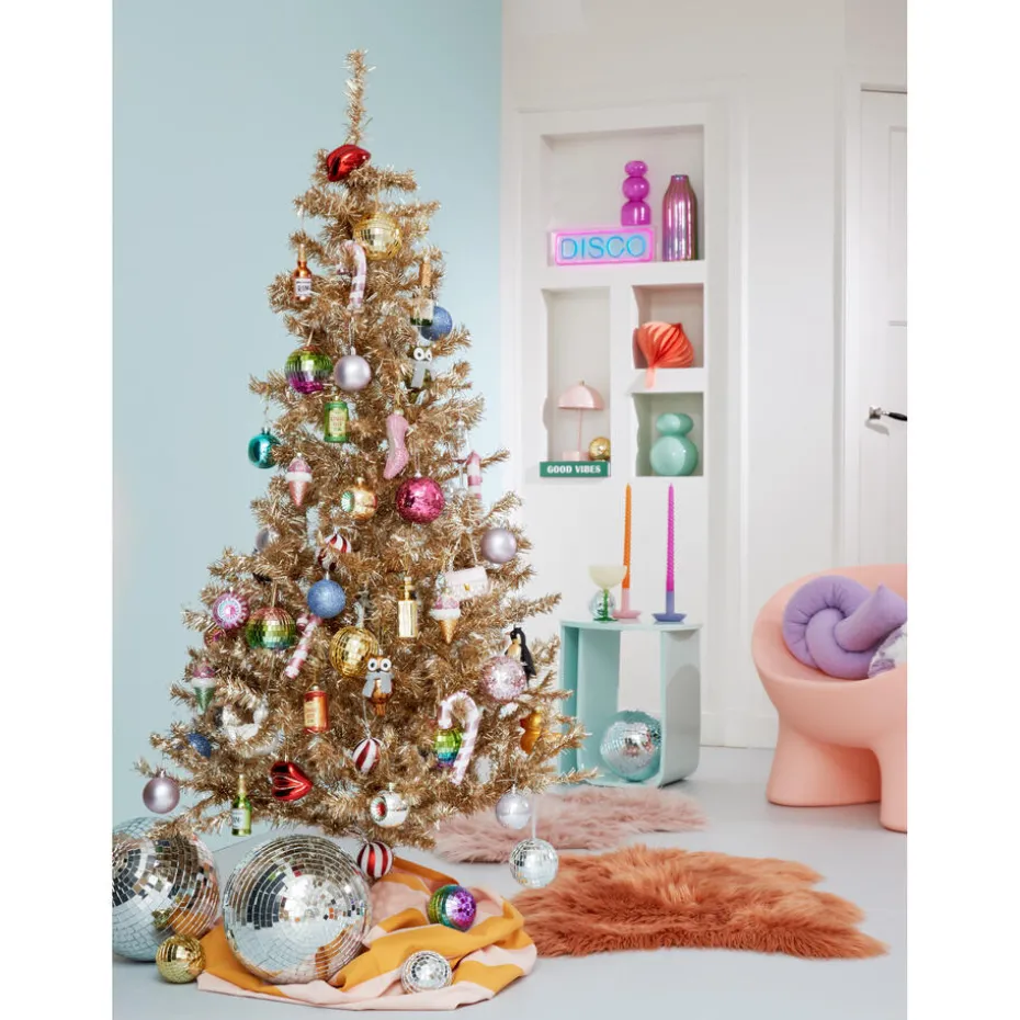 Kwantum Kerstdecoratie | Hanger Discobal  – 3 Stuks Zilver