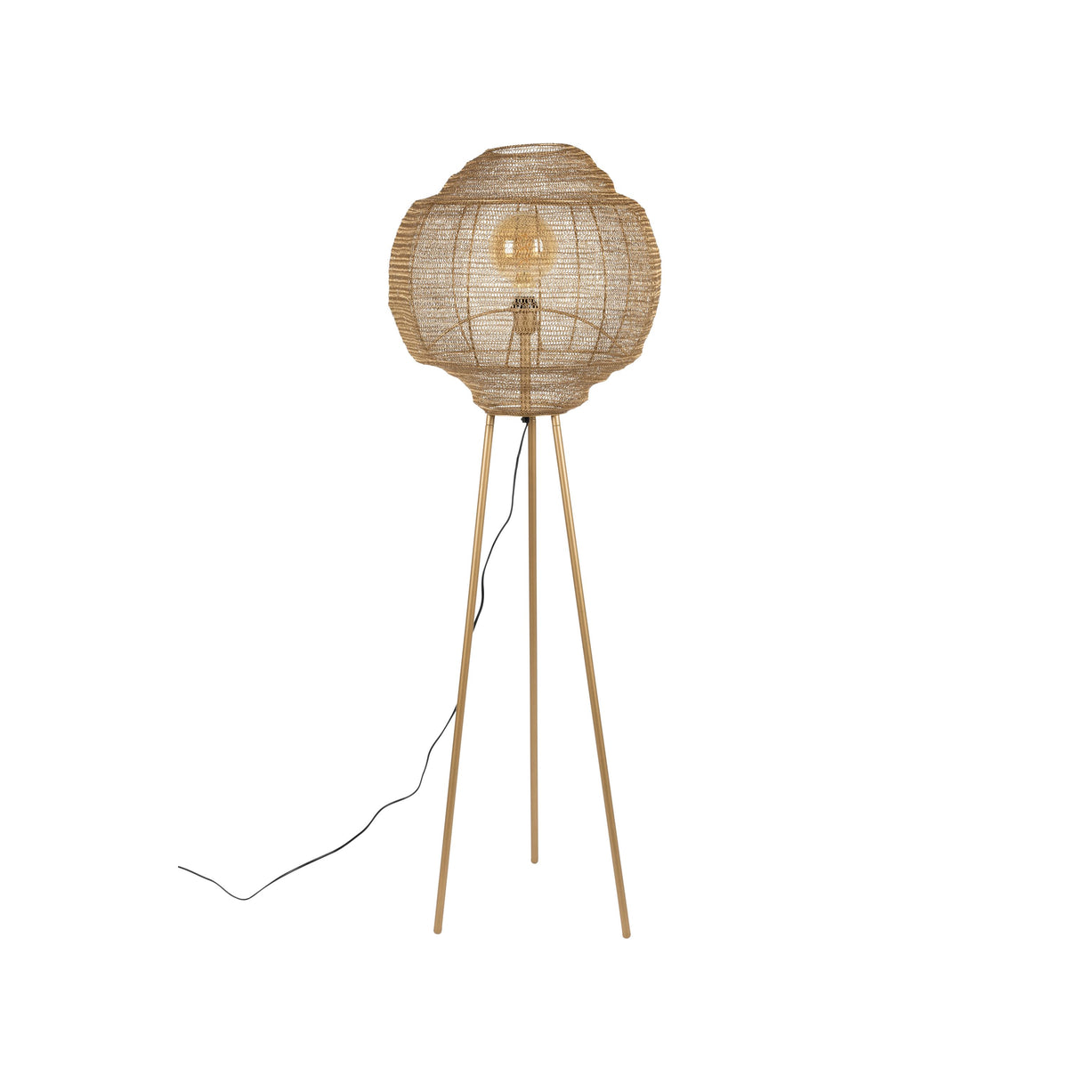 Dutchbone Meezan Vloerlamp Goud
