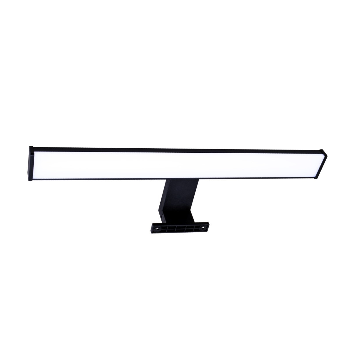 Kinkiet ELBAczarno-biały LED 1x8W 900lm wym:4,4x40x11,2cm IP44 Polux