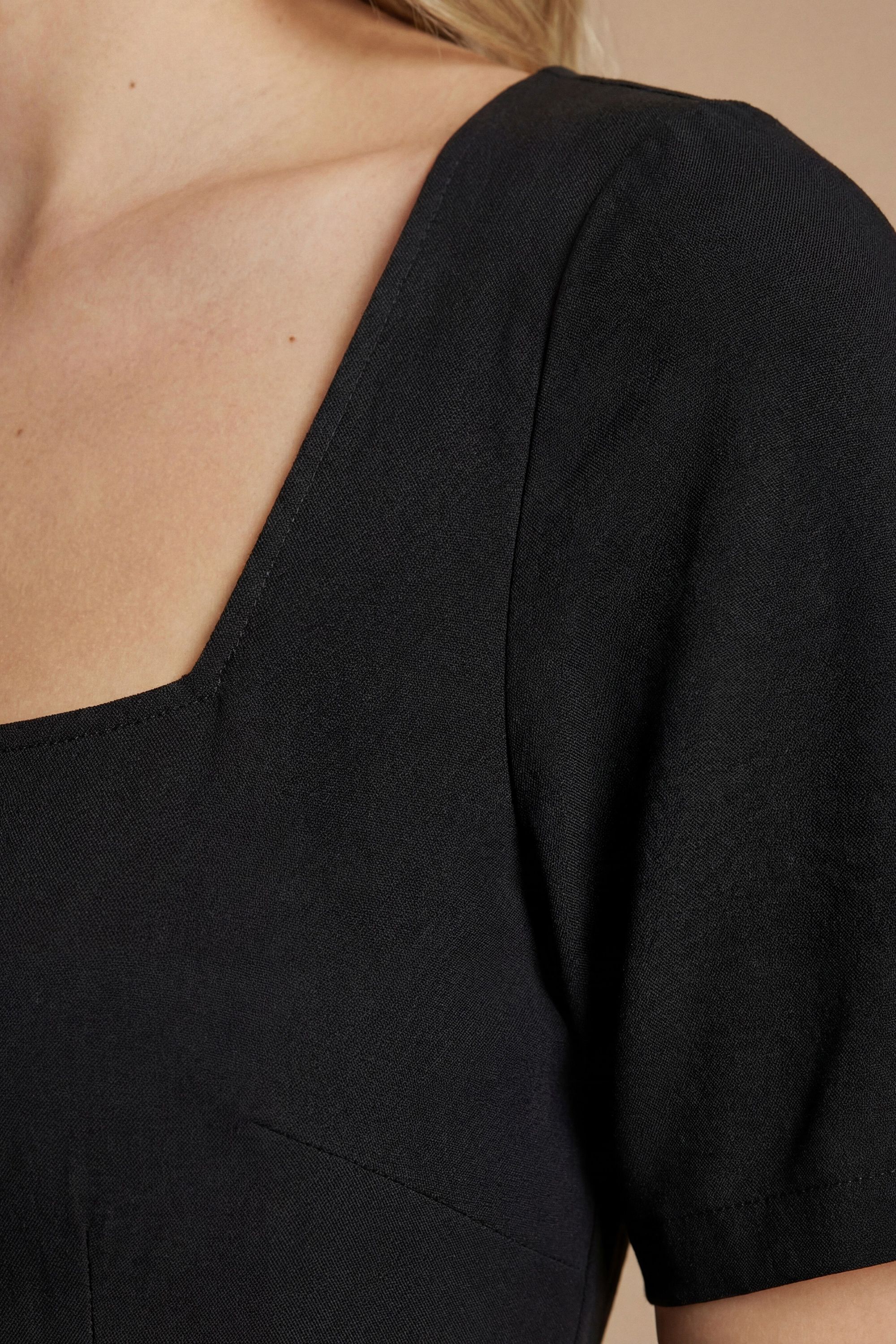 Dorothy Perkins Square Neck Seam Detail Midi Dress