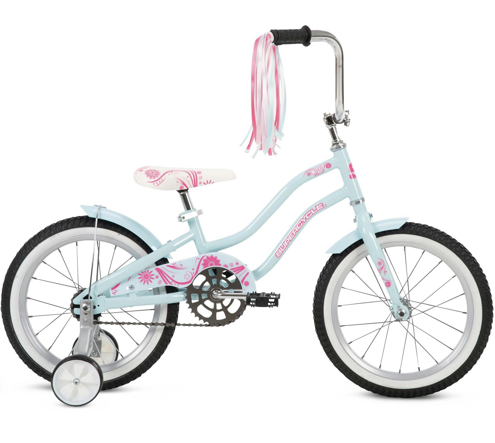 Supercycle Misfit Kids' Bike, 16-in, Light Blue/White
