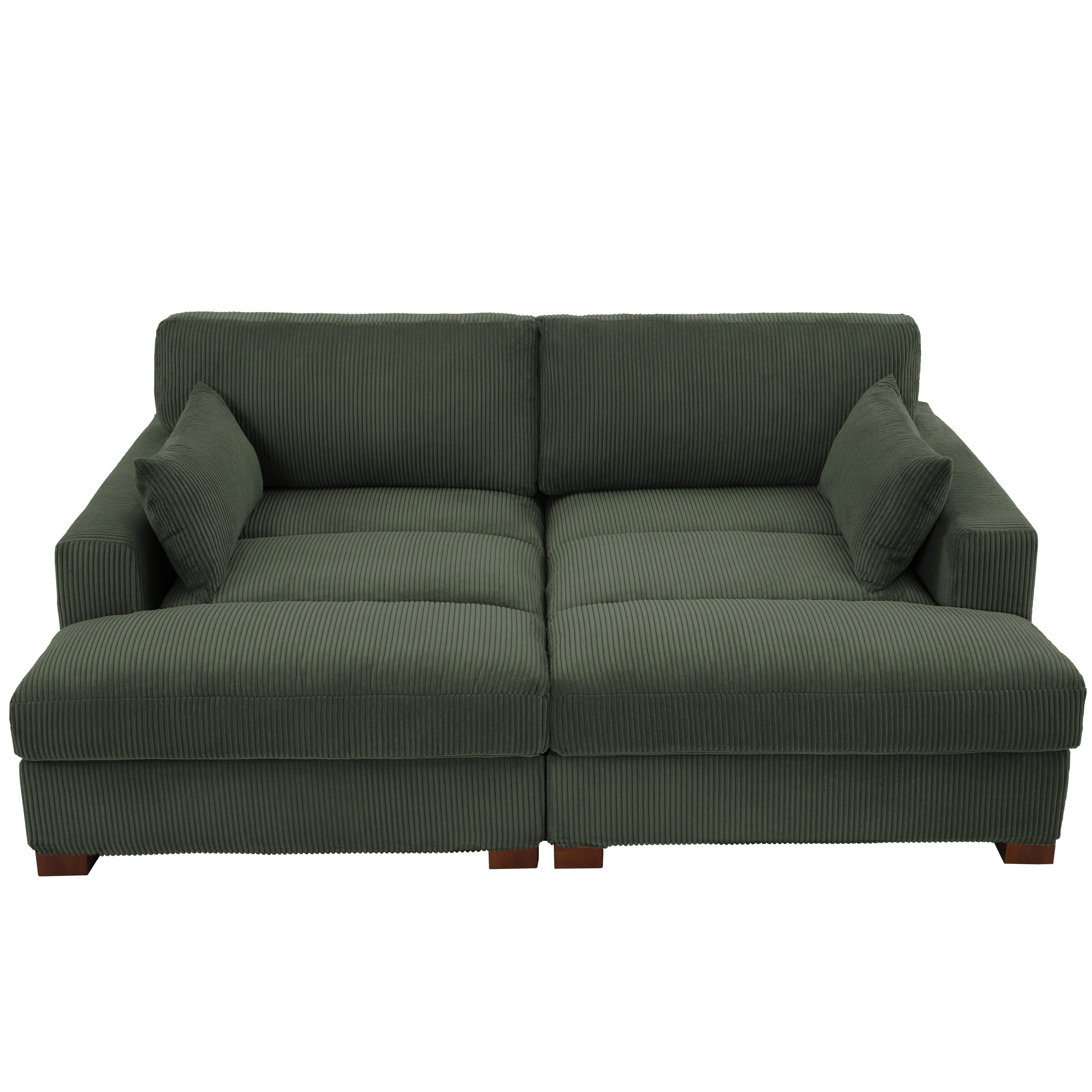 84 Corduroy Modular Sectional Sofa Couch for Living Room - 84 W