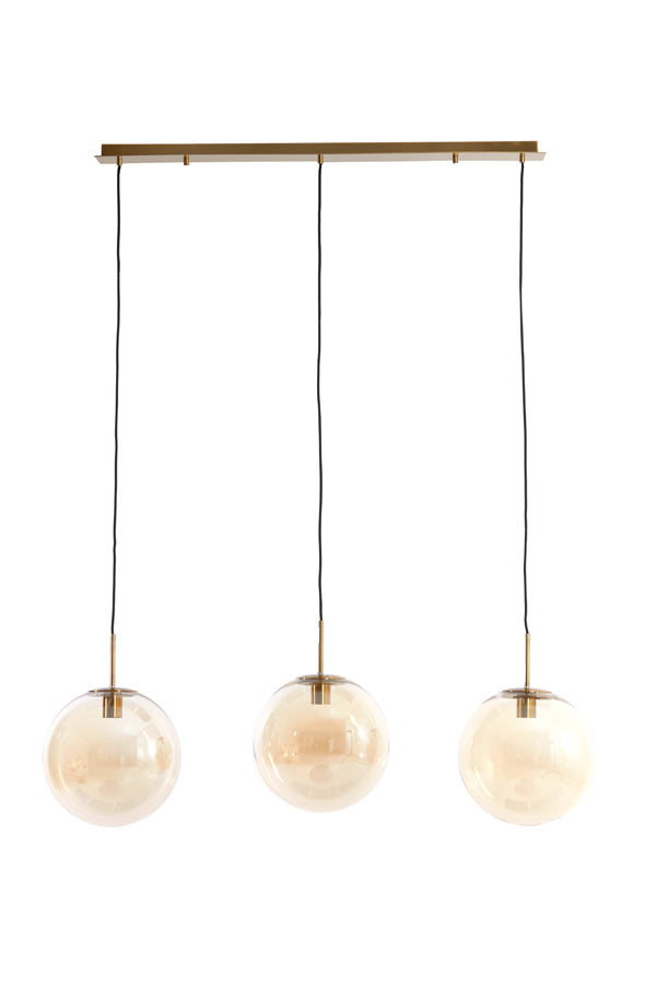 Light & Living hanglamp MEDINA - oranje - 120x30x30cm