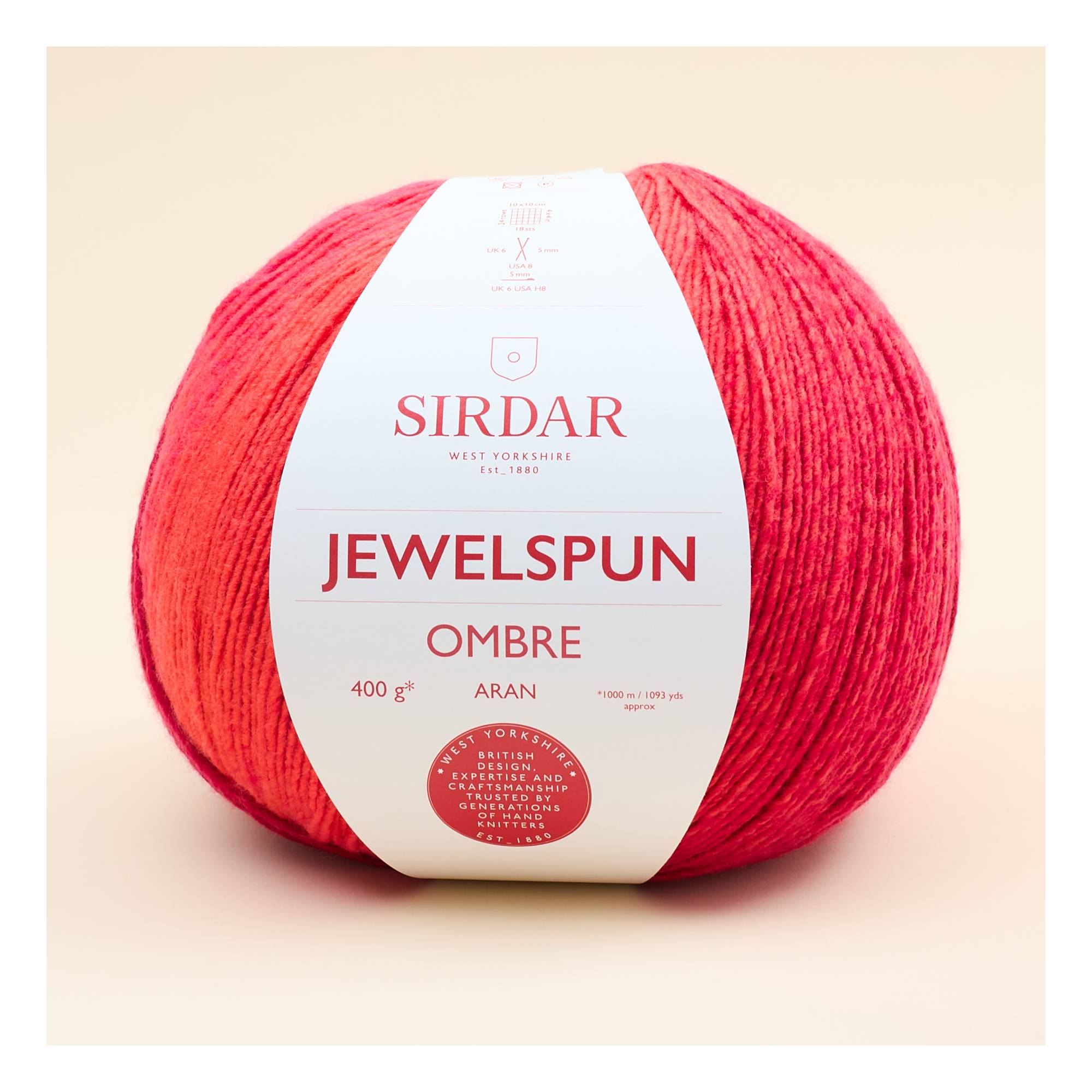 Sirdar Crimson Jewelspun Aran Ombre 400g