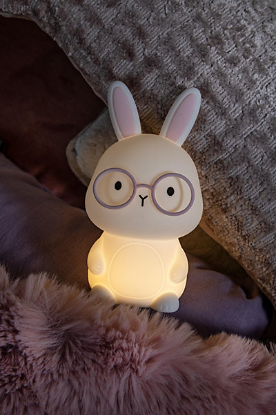 Lampe de table PINCHA RABBIT en silicone avec LED intégré - Blanc - Lucide