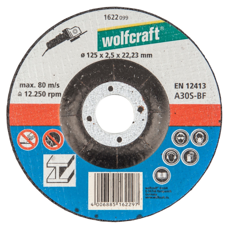 Disque à tronçonner le métal Ø 125 x 2,5 mm WOLFCRAFT