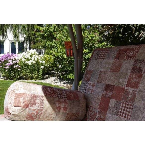 Hollywoodschaukelauflage »Trend«, rot, Vierecke, BxL: 180 x 54 cm