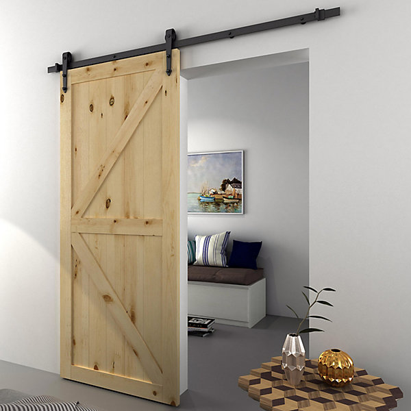 Kit de porte coulissante compatibilité porte épaisseur 35-45 mm largeur max. 1 m charge max. 100 Kg acier brun foncé