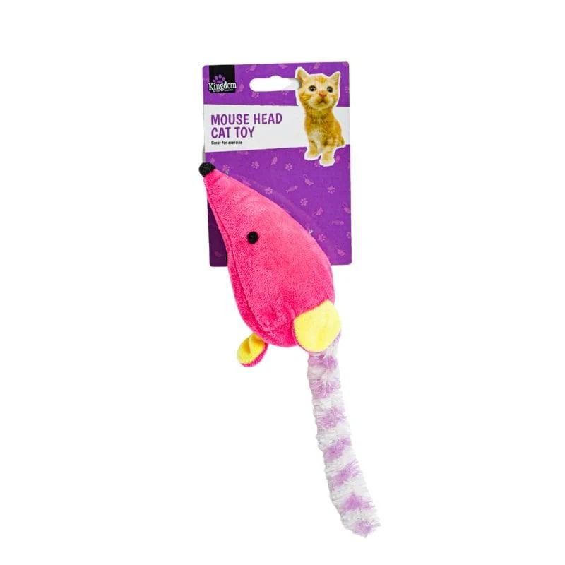 Kingdom Mouse Head Cat Toy