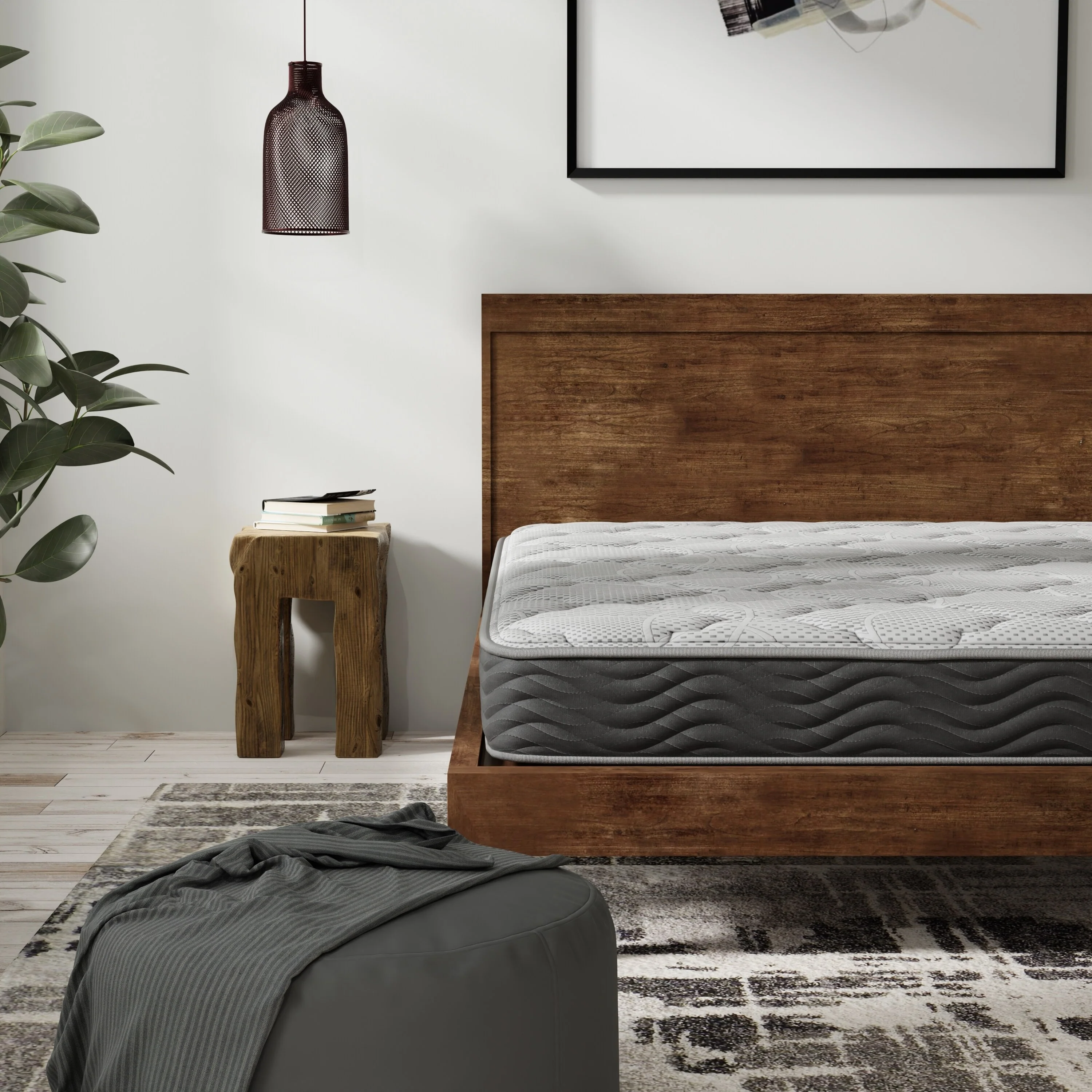 Omne Sleep Hybrid 8 Inch Firm Mattress with Pocketed Coils