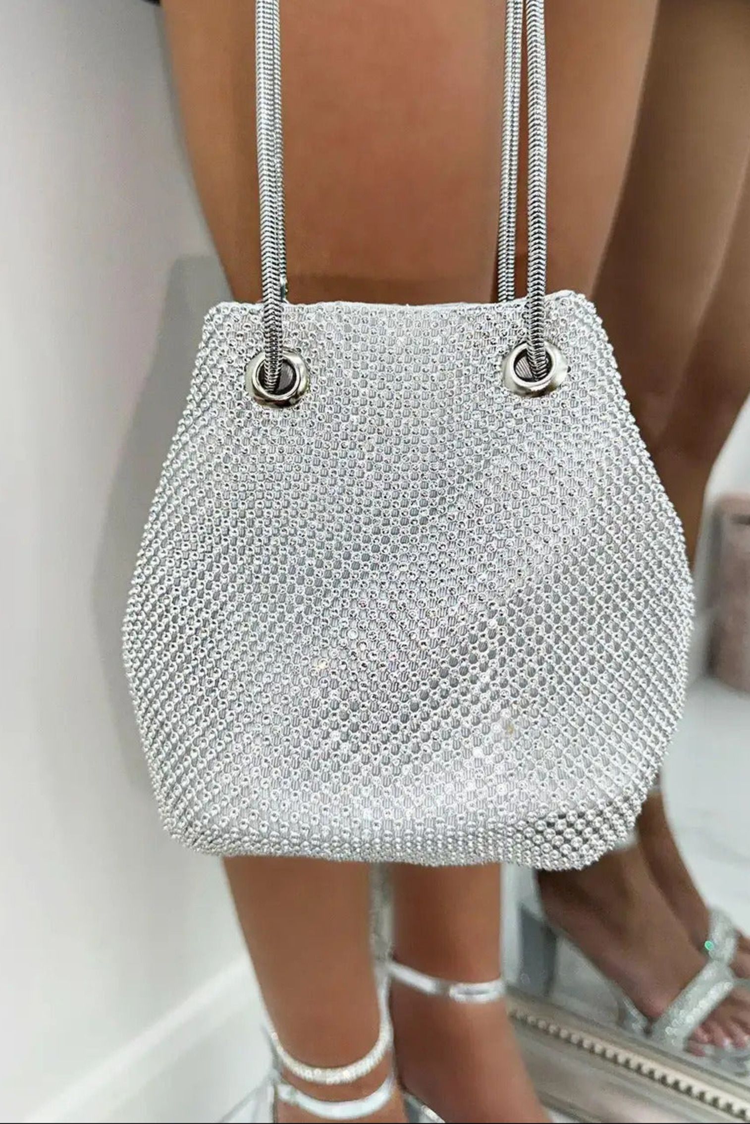 Love Lemonade Crystal Mini Slouch Bag