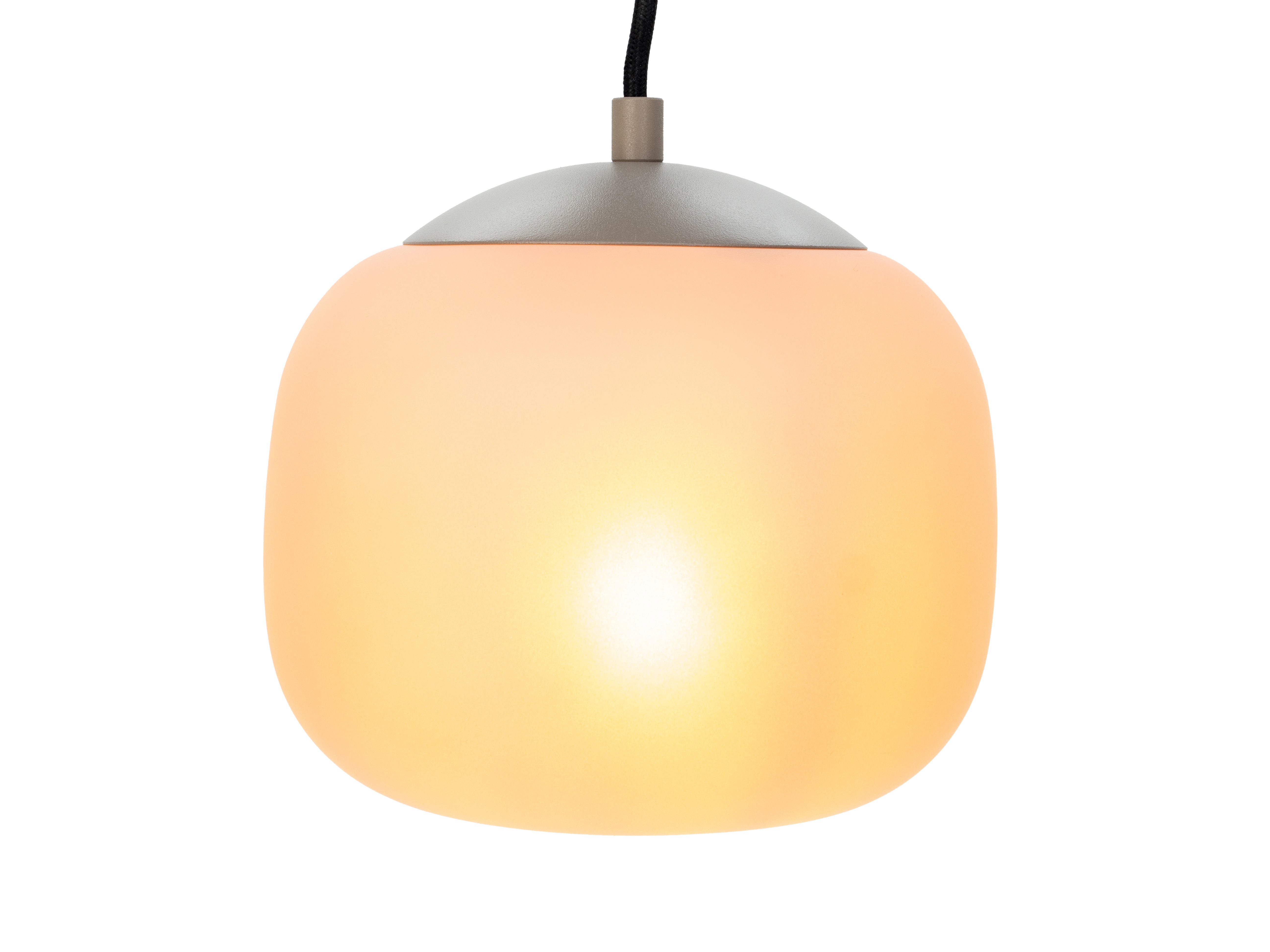 EGLO hanglamp Cominio - e27 - ø 18,5 cm - zandkleurig/taupe - glas