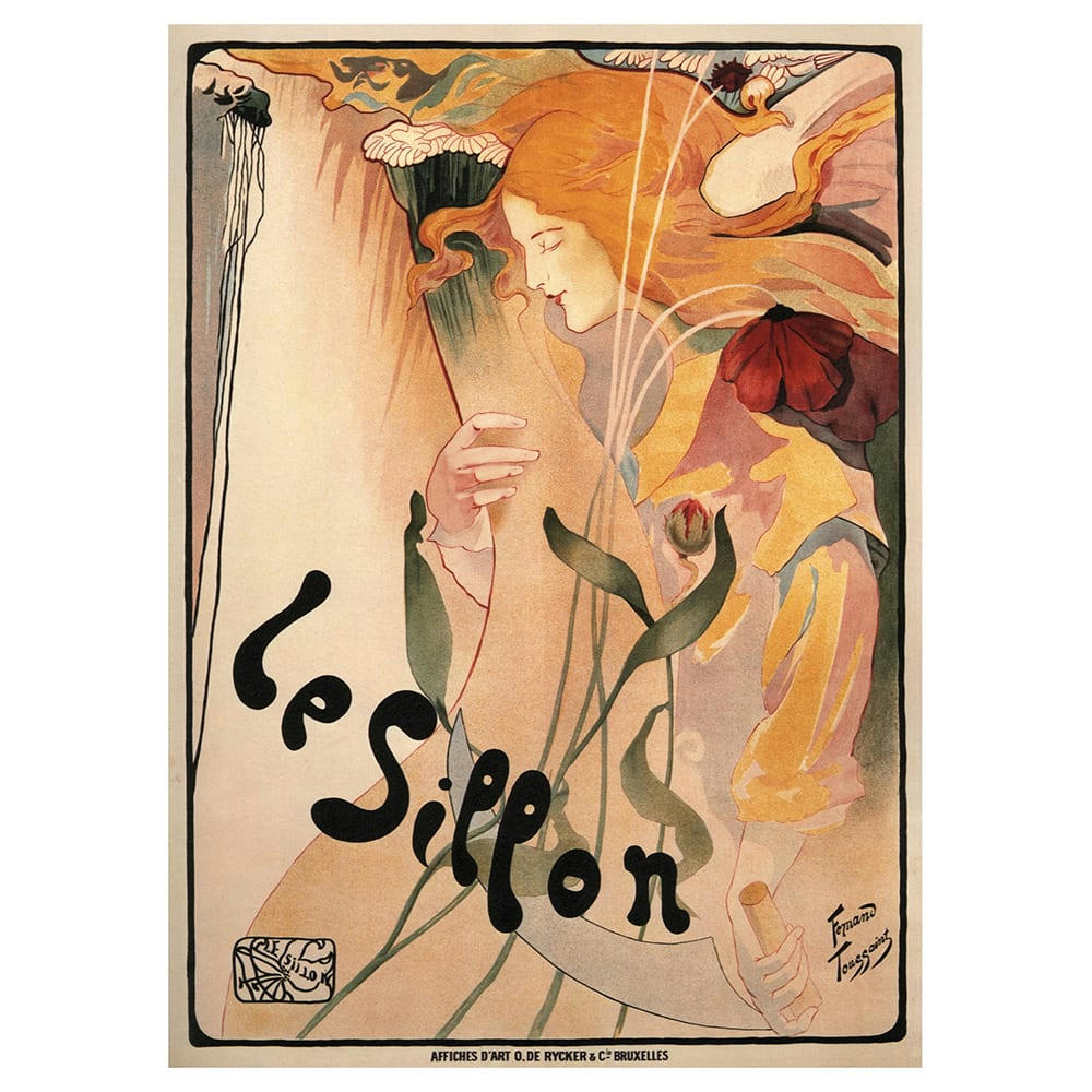 - Tableau affiche artistique vintage Le Sillon 50x70cm