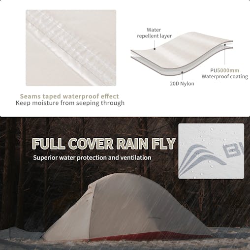 NNEOBA Ultralight Camping Tent Backpack Tent