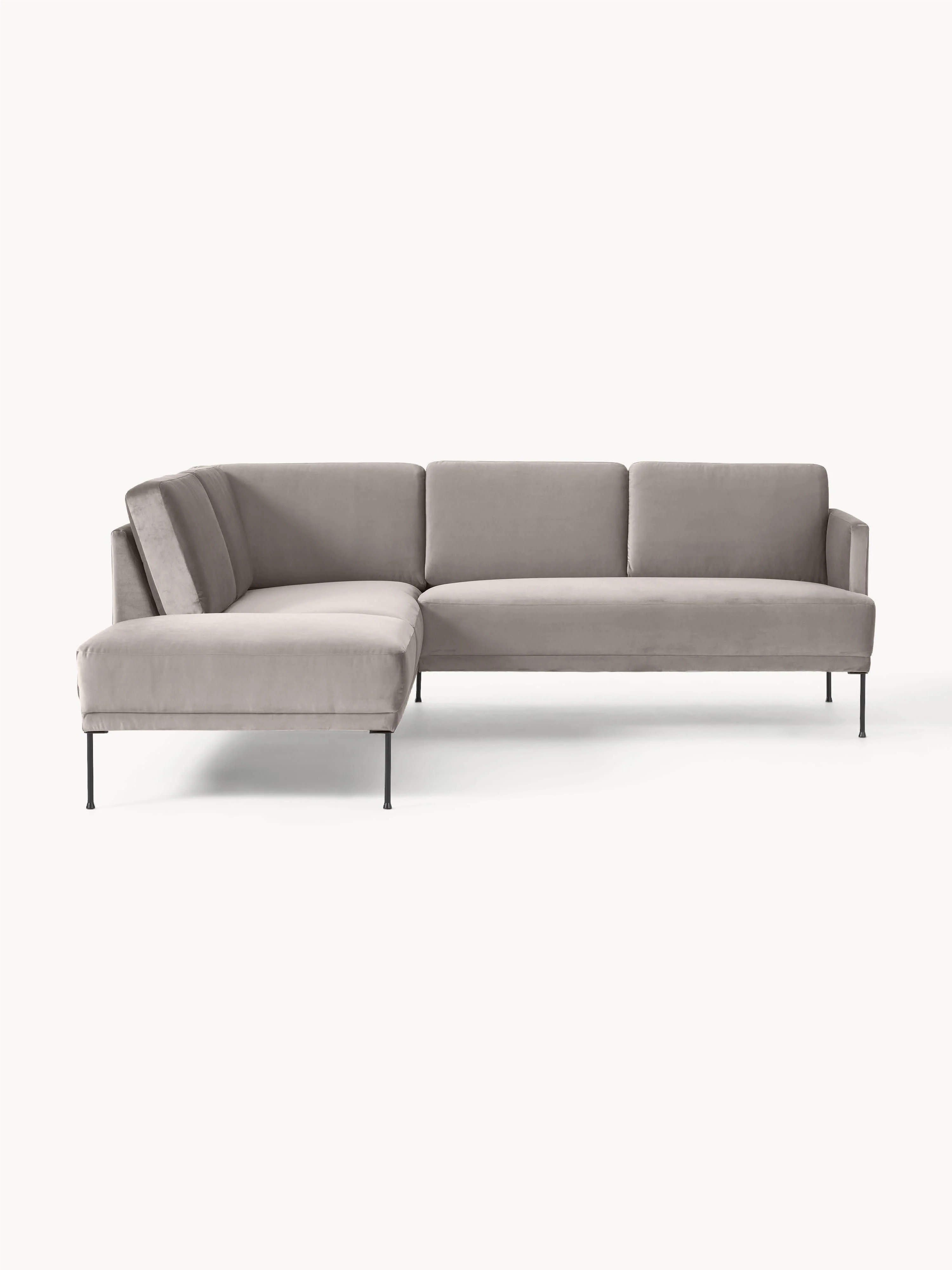 Samt-Ecksofa Fluente