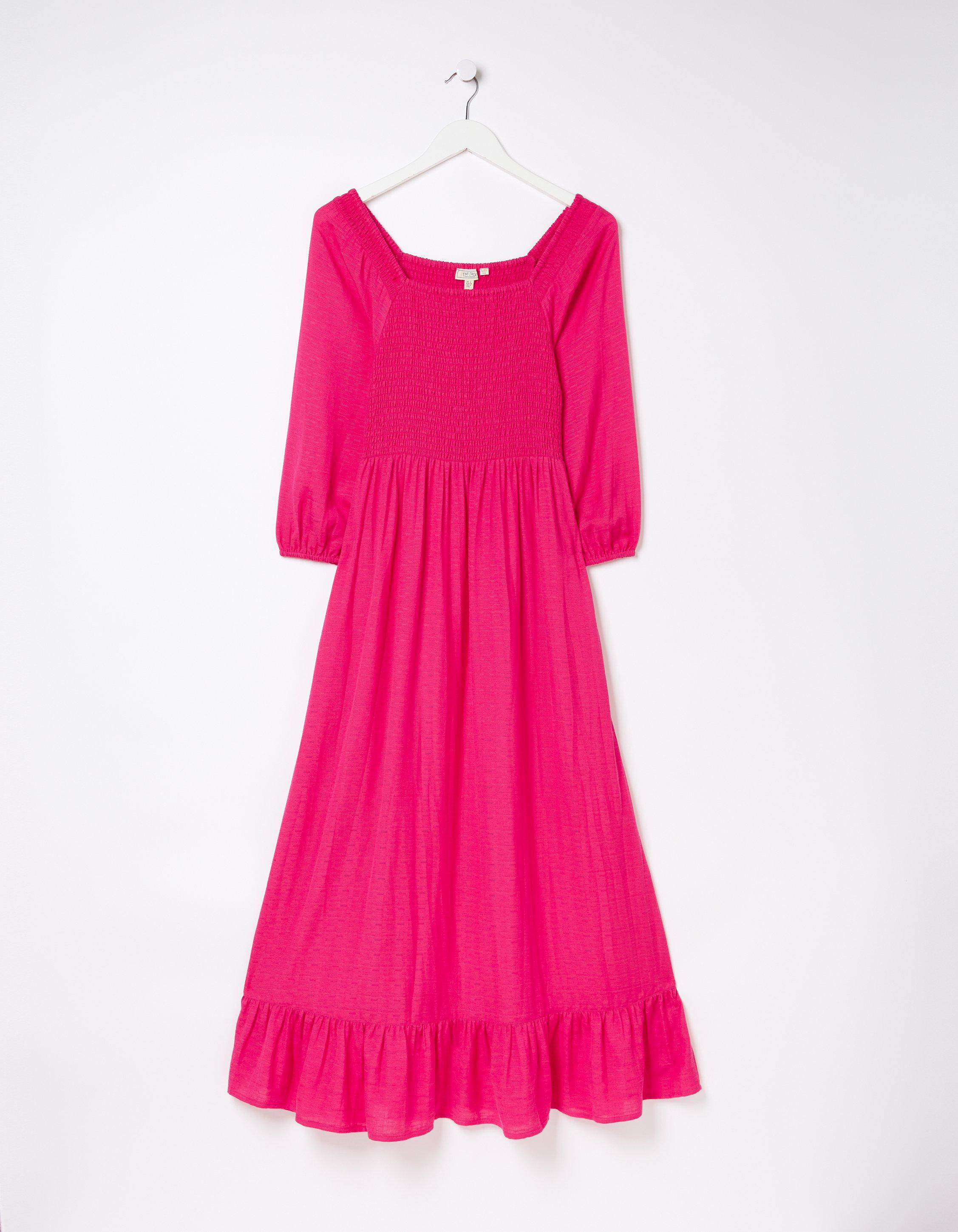 Adele Shirred Midi Dress