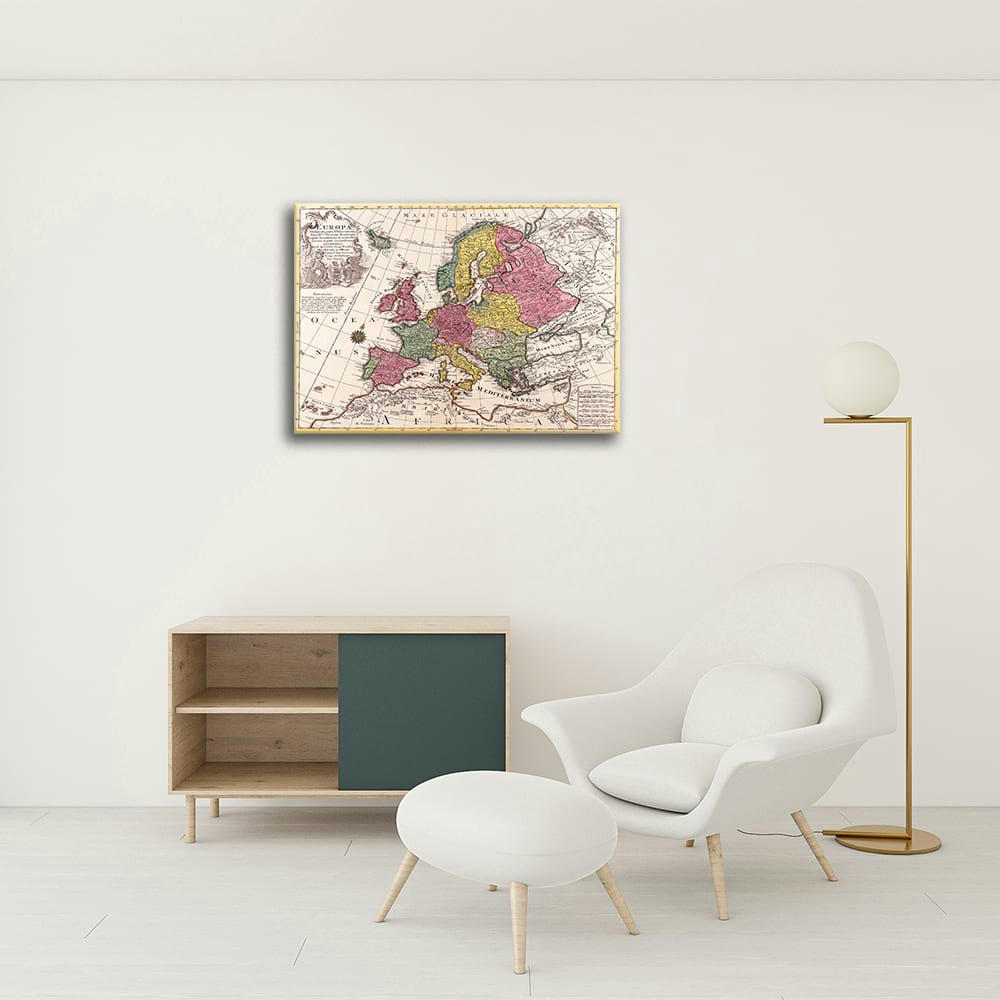 - Tableau cartographie ancienne carte No.36 40x50cm