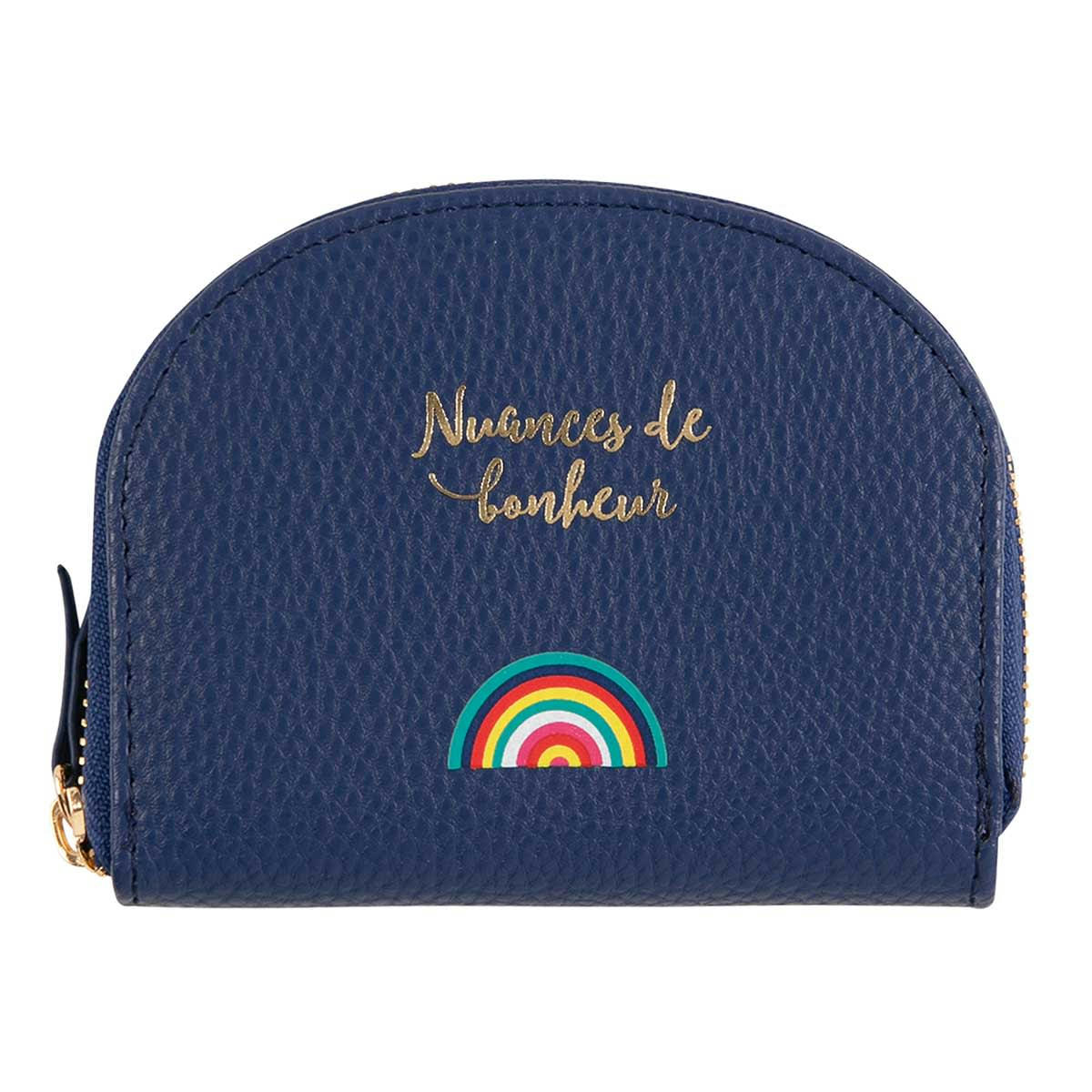 - Porte-monnaie - Nuances De Bonheur - Bleu Marine