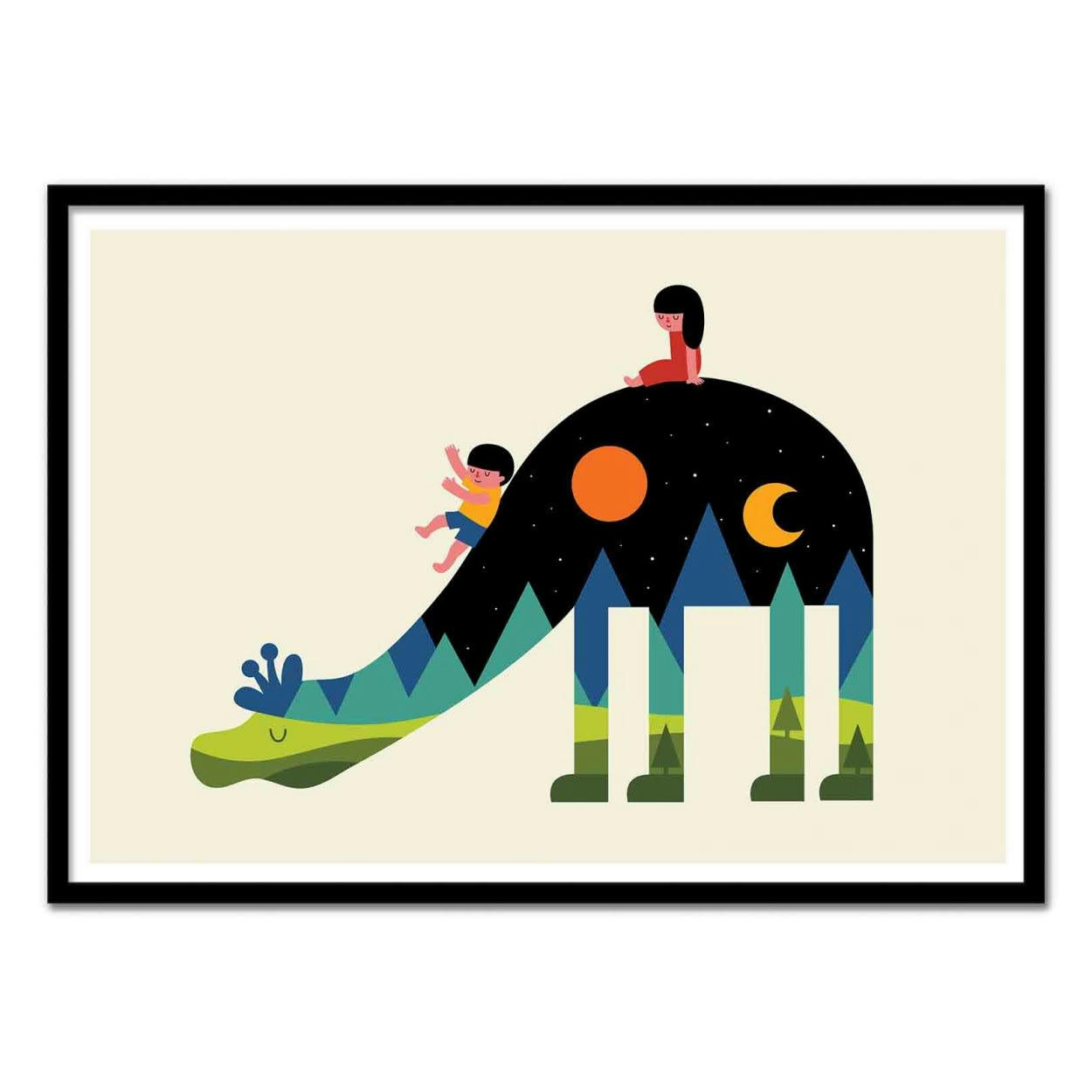 ANDY WESTFACE - UP AND DOWN -  Affiche d'art enfant 50 x 70 cm