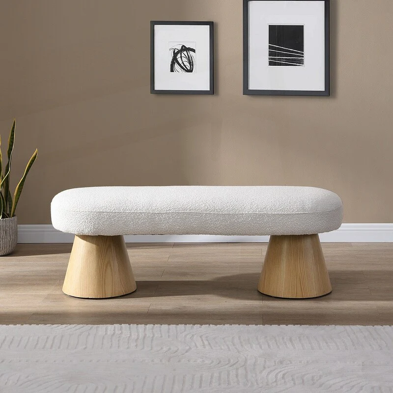Versatile Upholstered Ottoman Bench for Various Rooms, Enhancing Comfort and Style