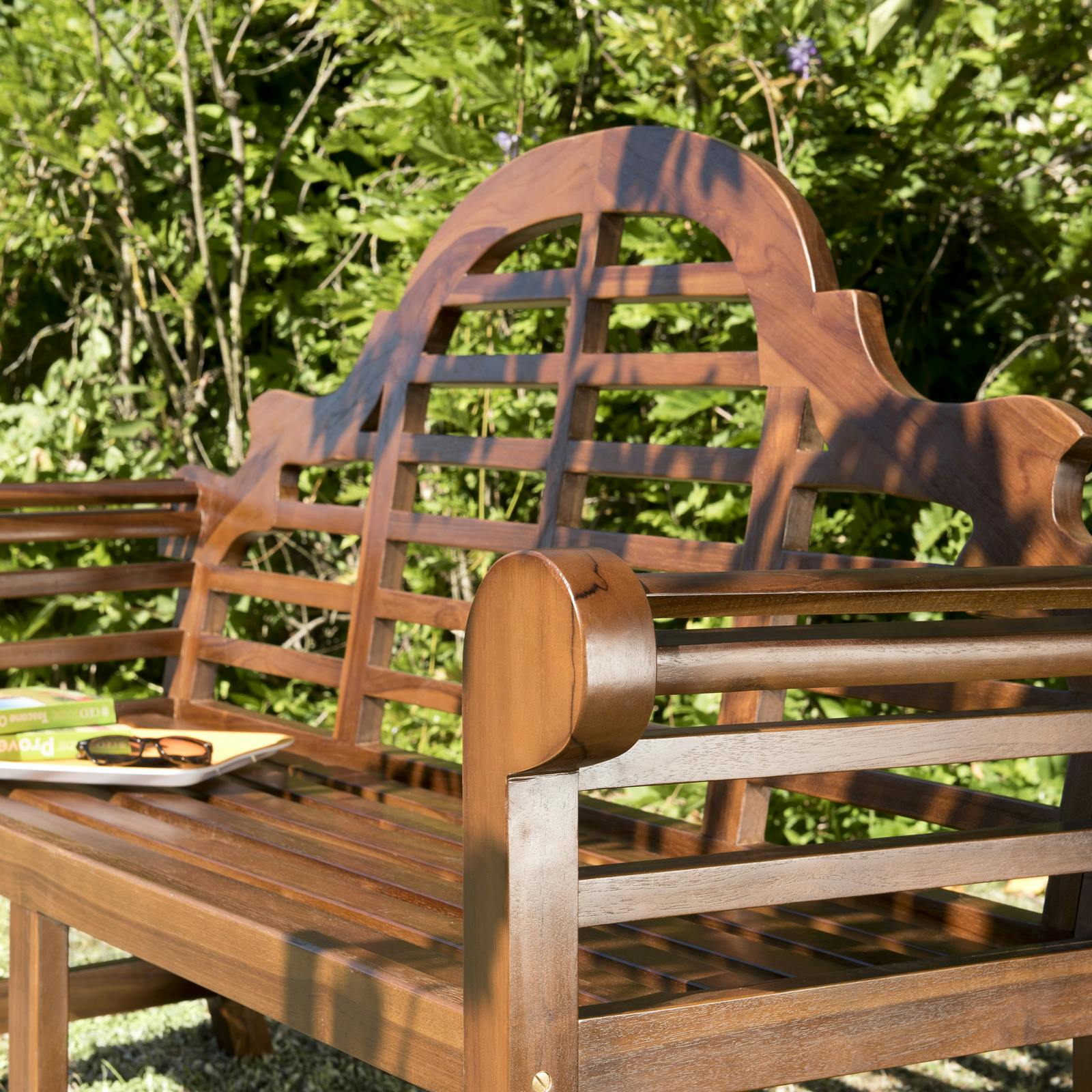 Banc de jardin Sumatra en teck 165 cm MACAO