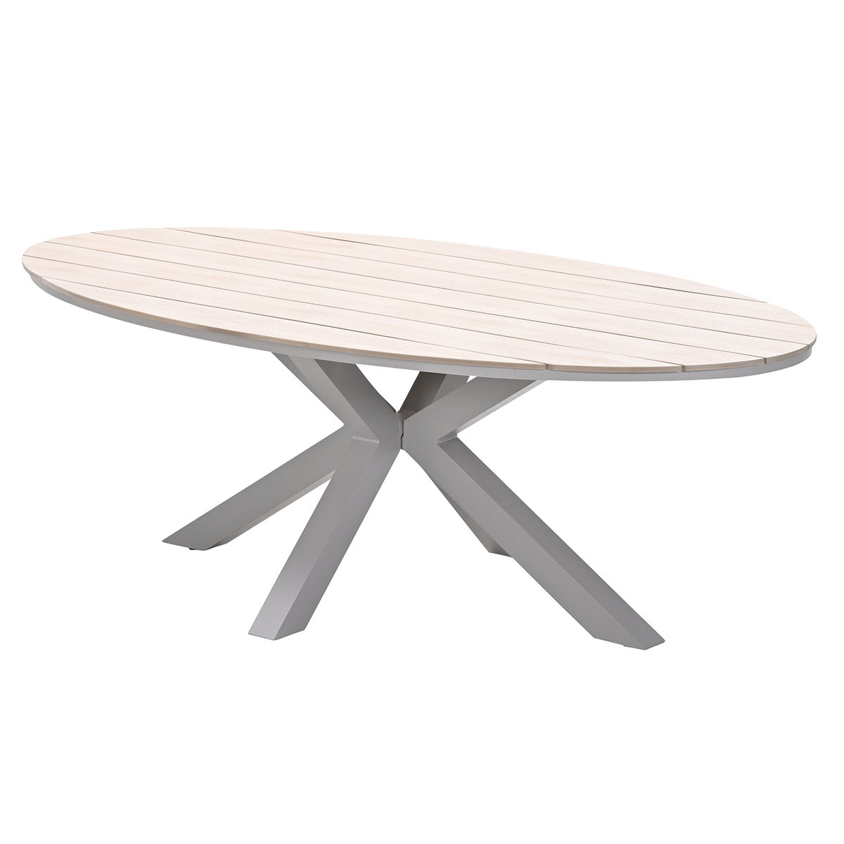 Garden Impressions tuintafel Tulli light teak vironwood - 220x115 cm - ovaal