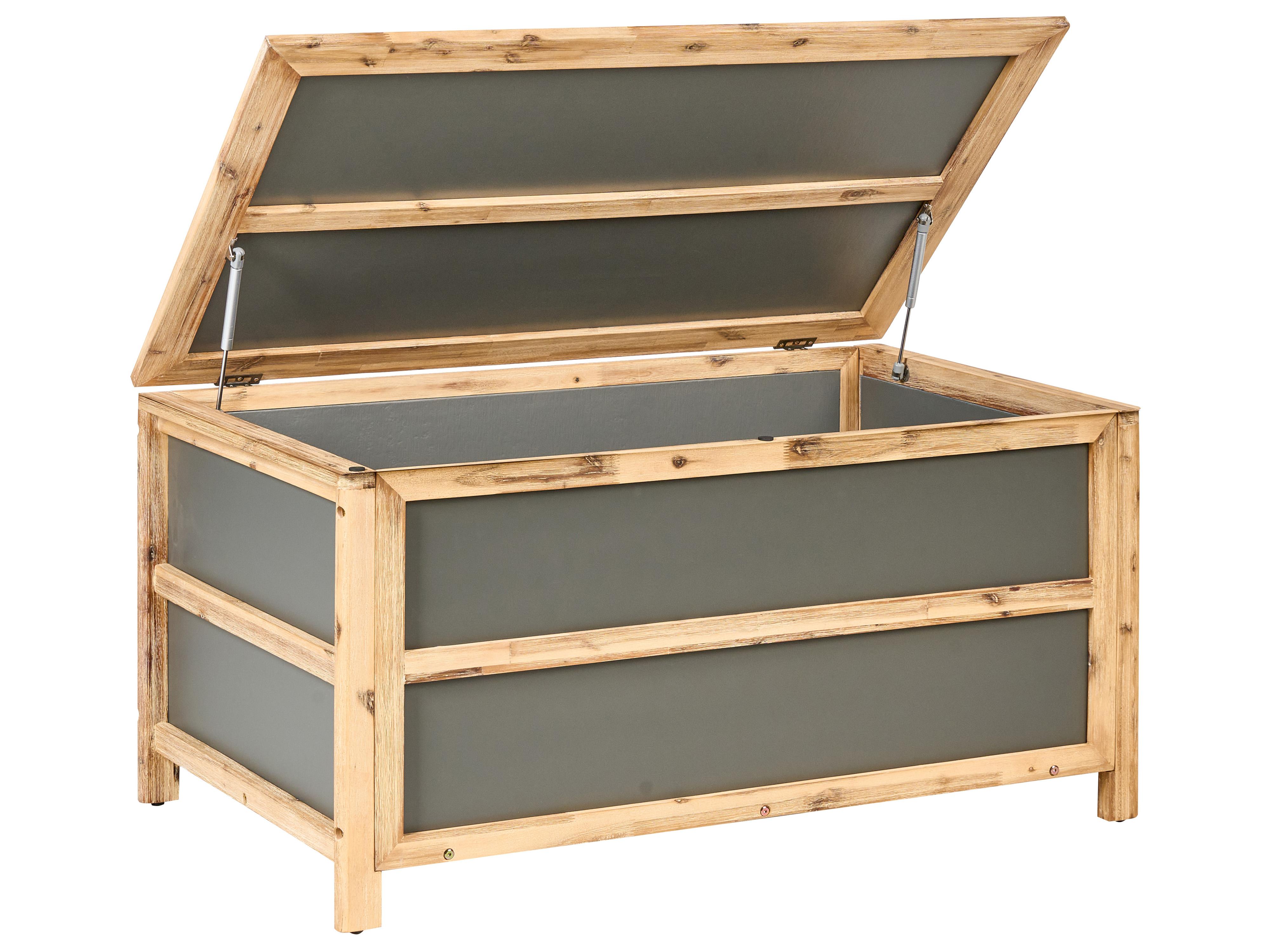 Storage Box ACATE 121 cm 72 cm Grey