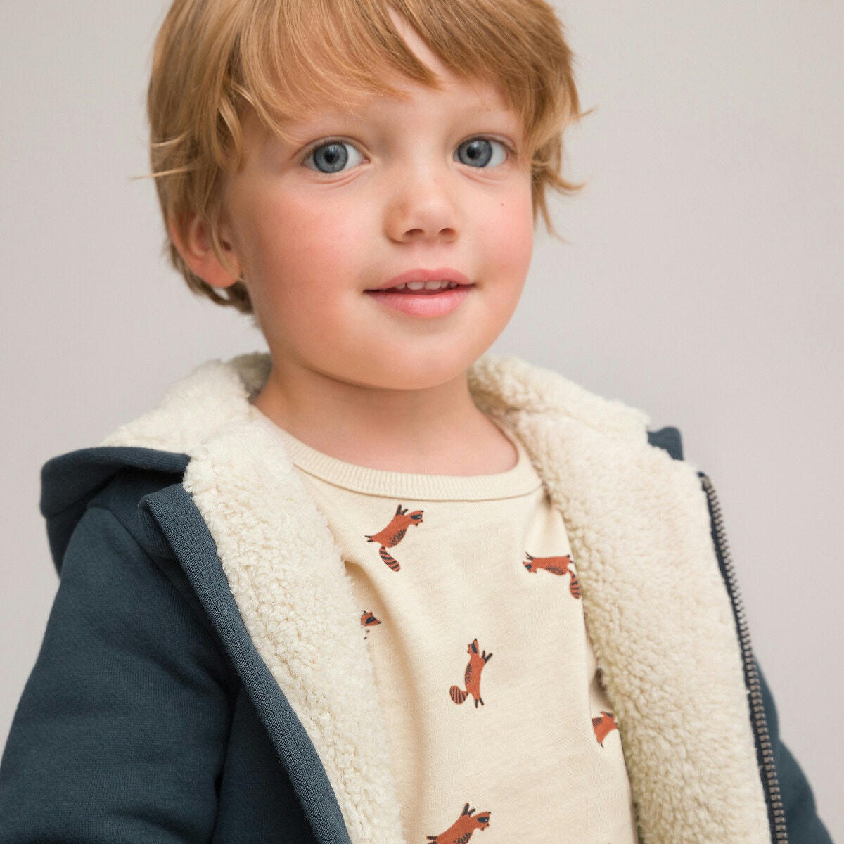 Sweat zippé à capuche doublure chaude