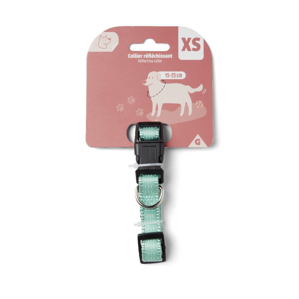 Collier réflechissant pour petit chien - Taille XS