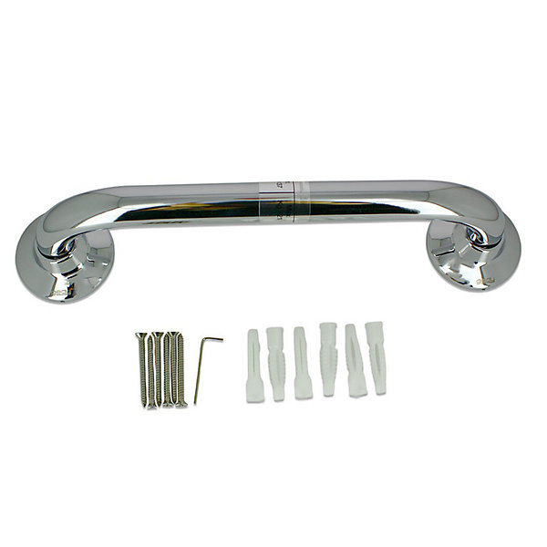 Barre D'appui Pour Salle De Bain En Finition Chromée, 37 Cm