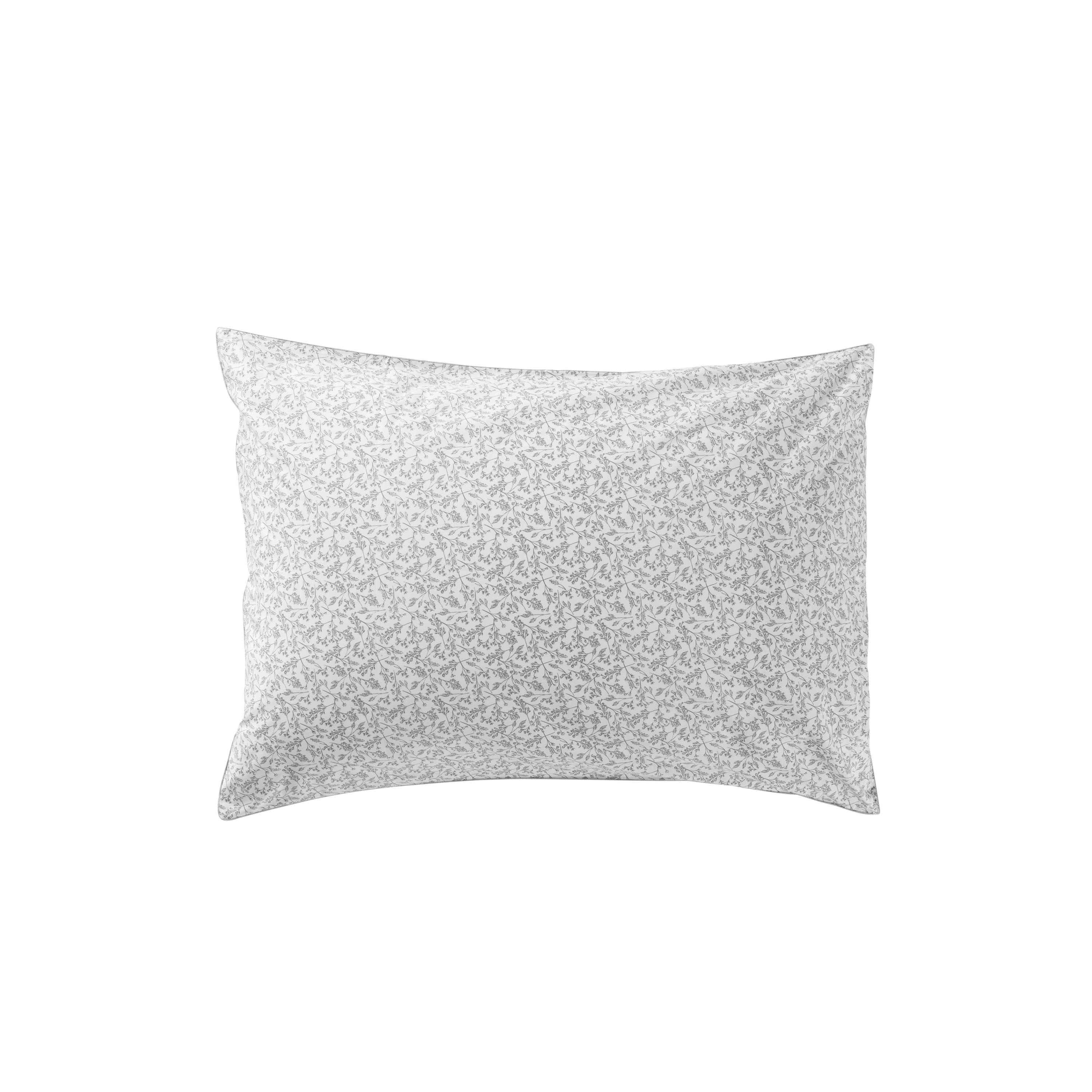 ELOGES - Taie d'oreiller rectangulaire percale de coton  blanc 50x70